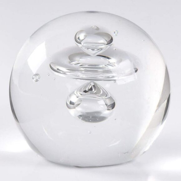 Simon Pearce Paperweight - Controlled Bubbles
